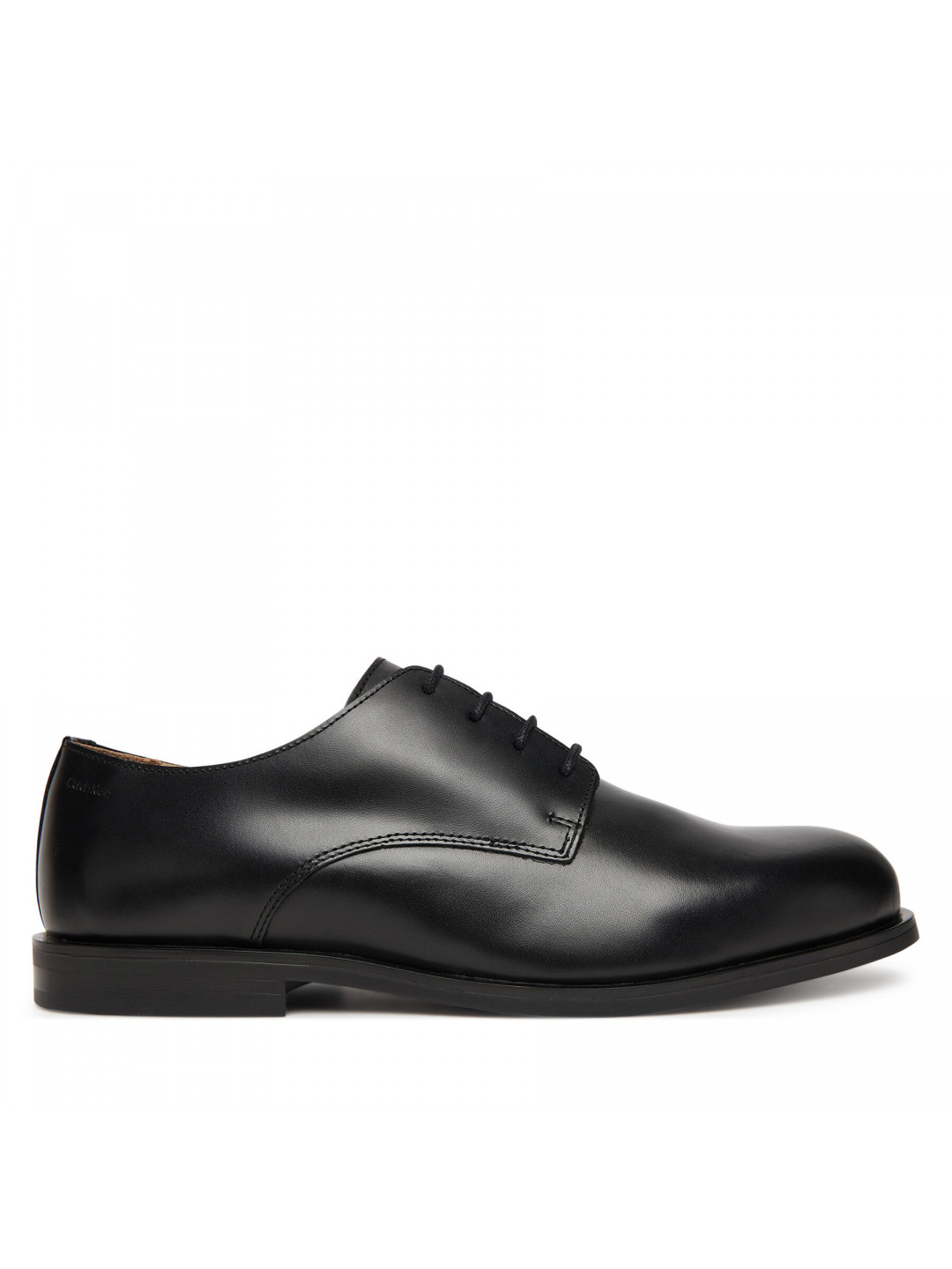 Polobotky Calvin Klein Ess Rubber Derby Lth HM0HM02056 Černá